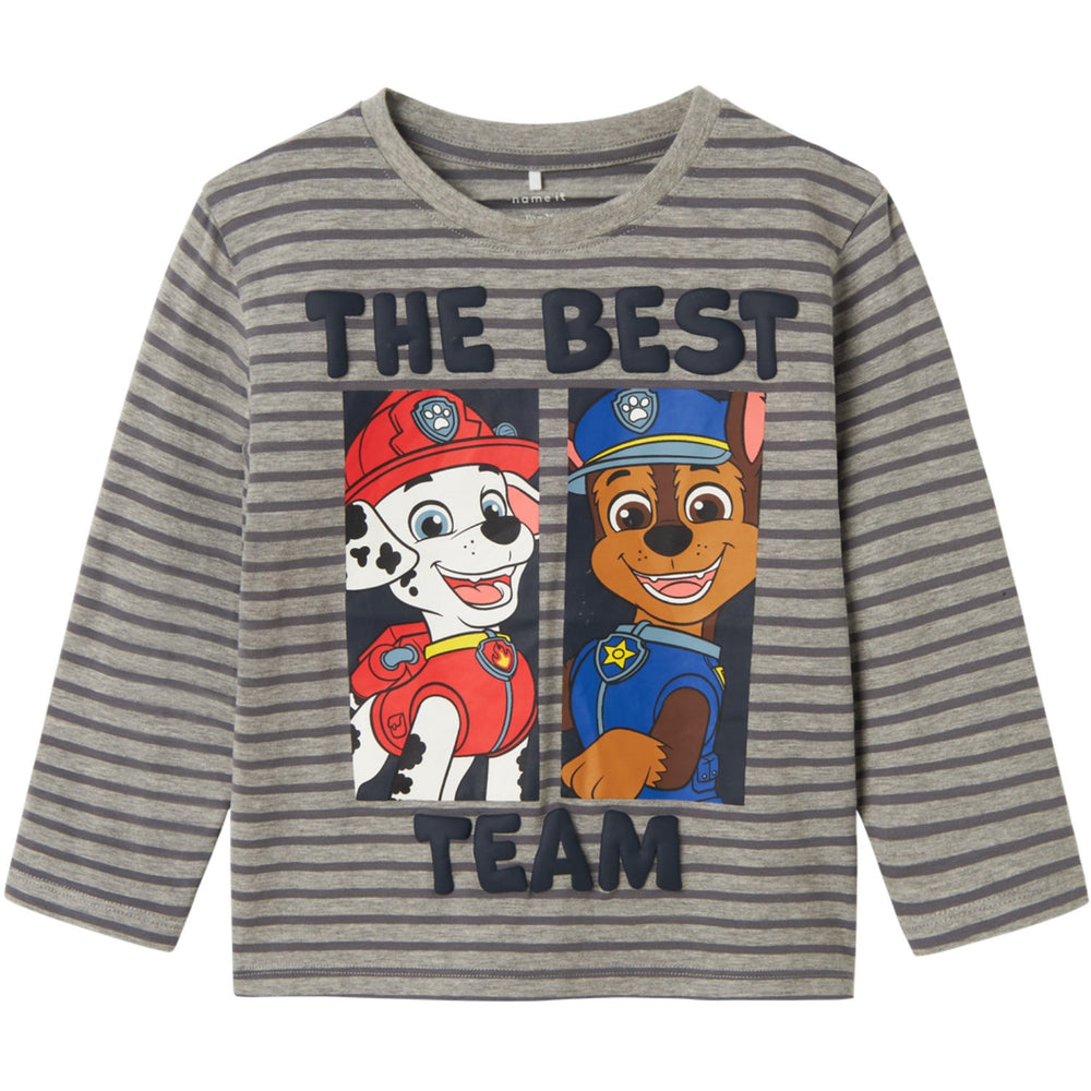 Køb Name It Grey Melange Jasper Paw Patrol Regular Bluse