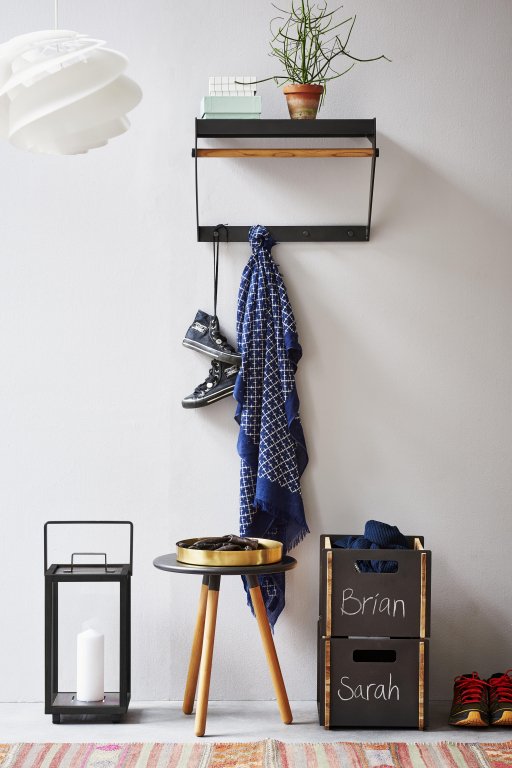 Cane-Line Copenhagen City wandkapstok 52 Lava Grey