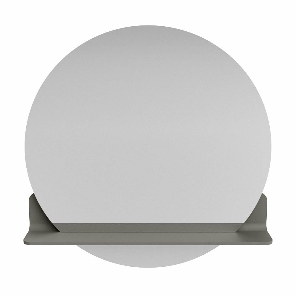 Mondiaz Spot spiegel rond Ø70cm met planchet smoke