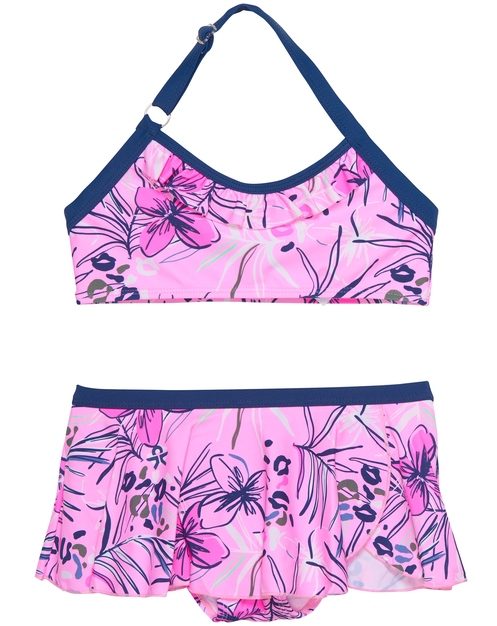 Bikini FLOWER BEACH in begonia pink