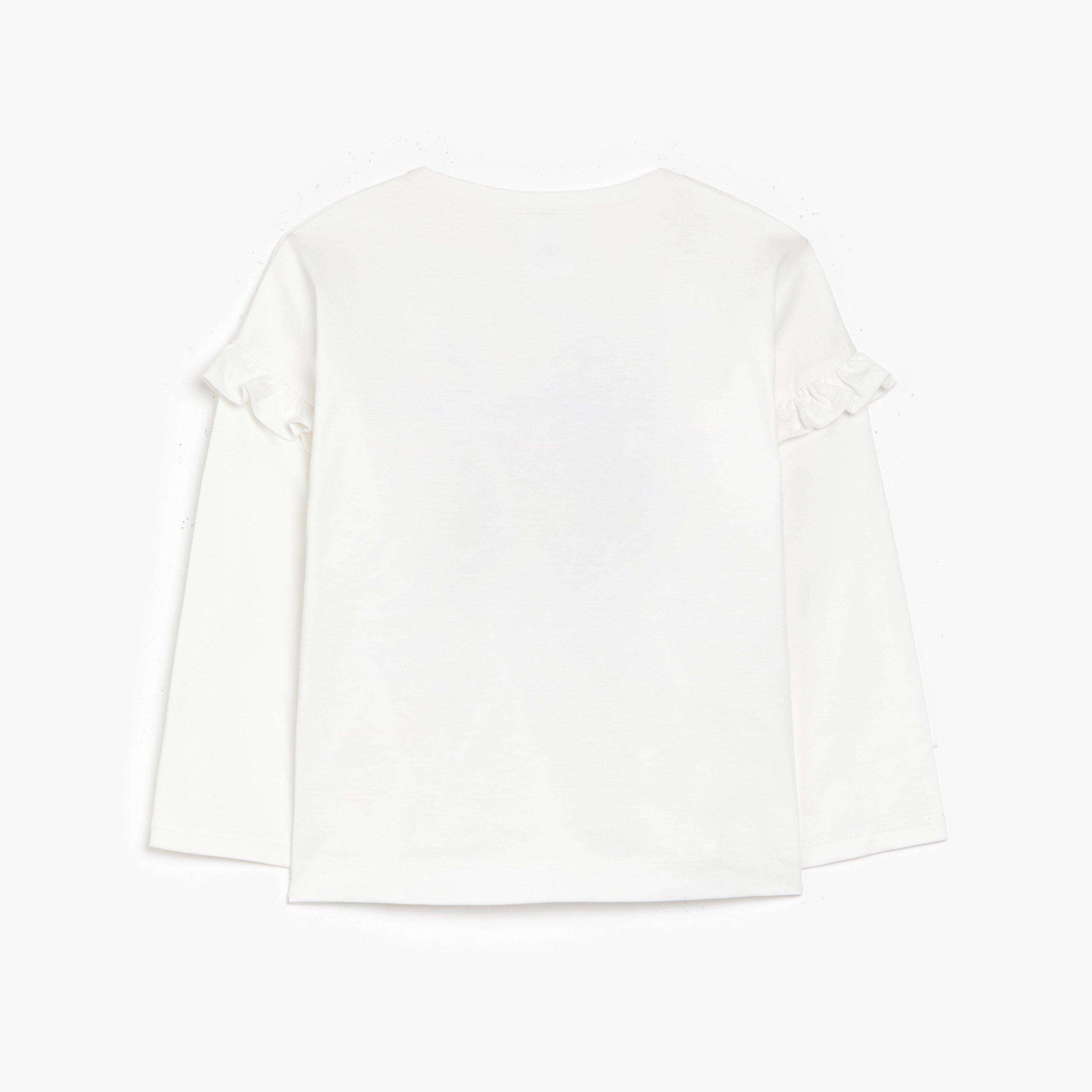 Character Peppa Pig Frill Long Sleeve Top