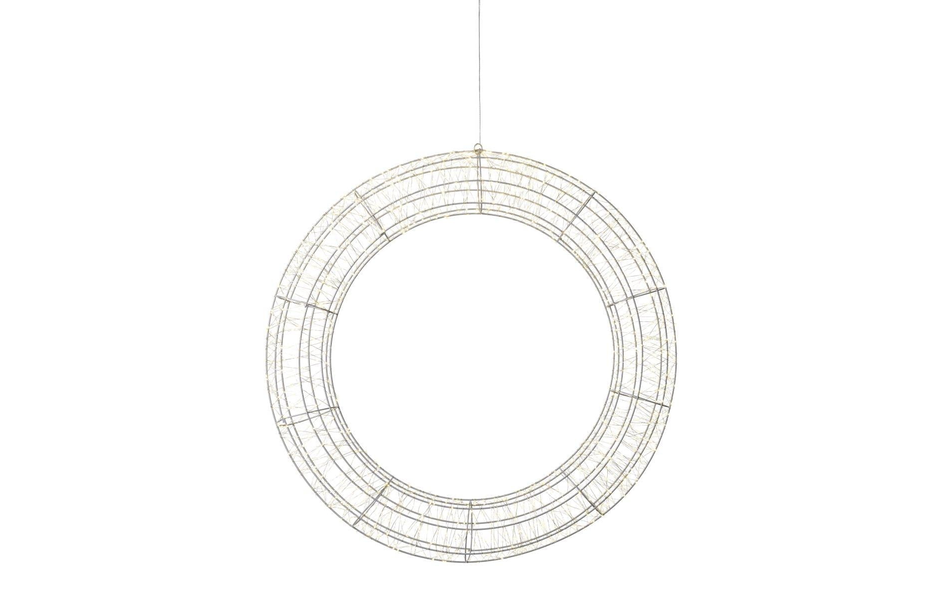 STT LED Dekofigur »Wreath Argento« Warmweiss