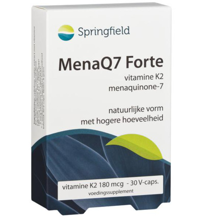 Springfield MenaQ7 Forte vitamine K2 180 mcg (30 vega capsules)