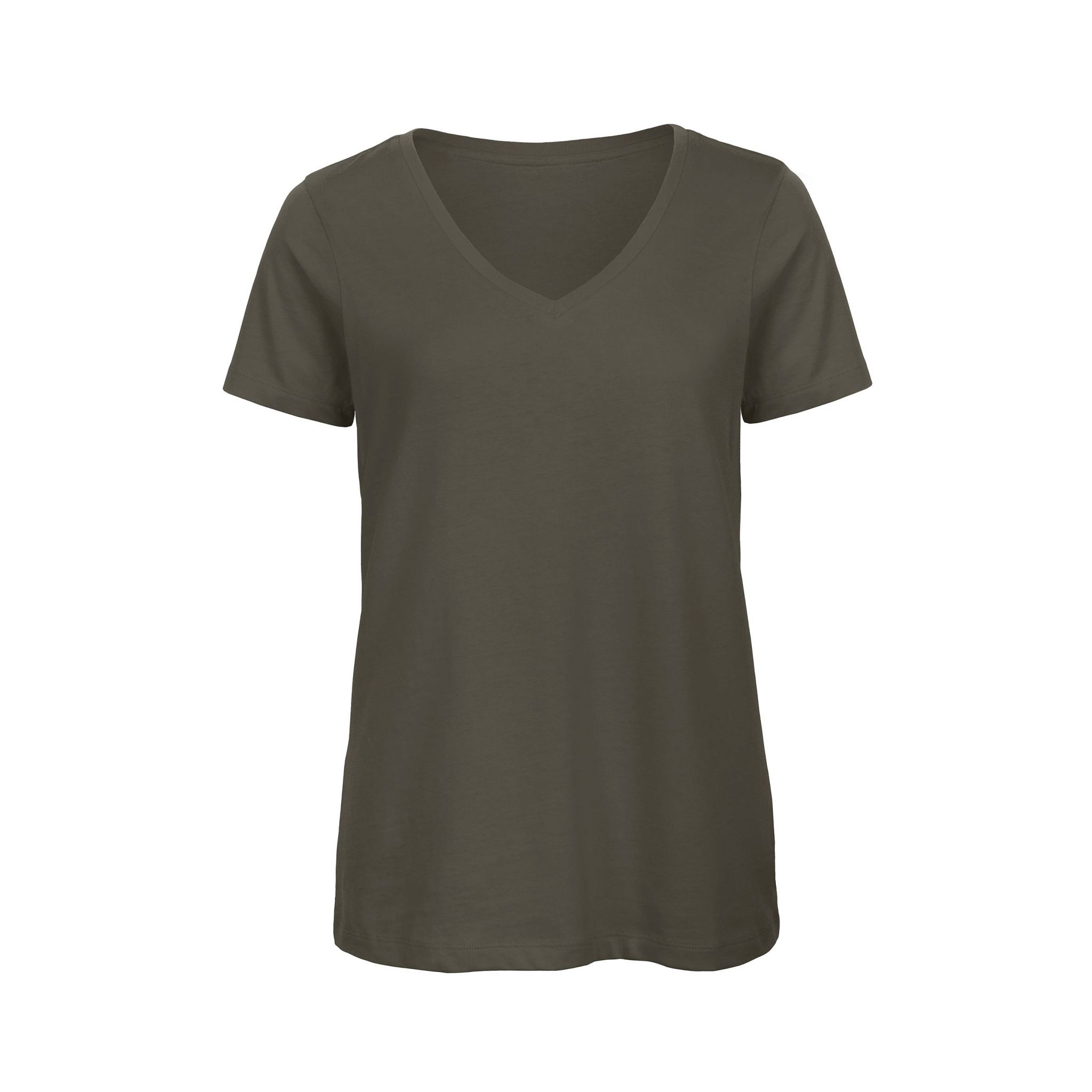 B&C BC045 - Tee shirt Femme Col V en Coton Biologique