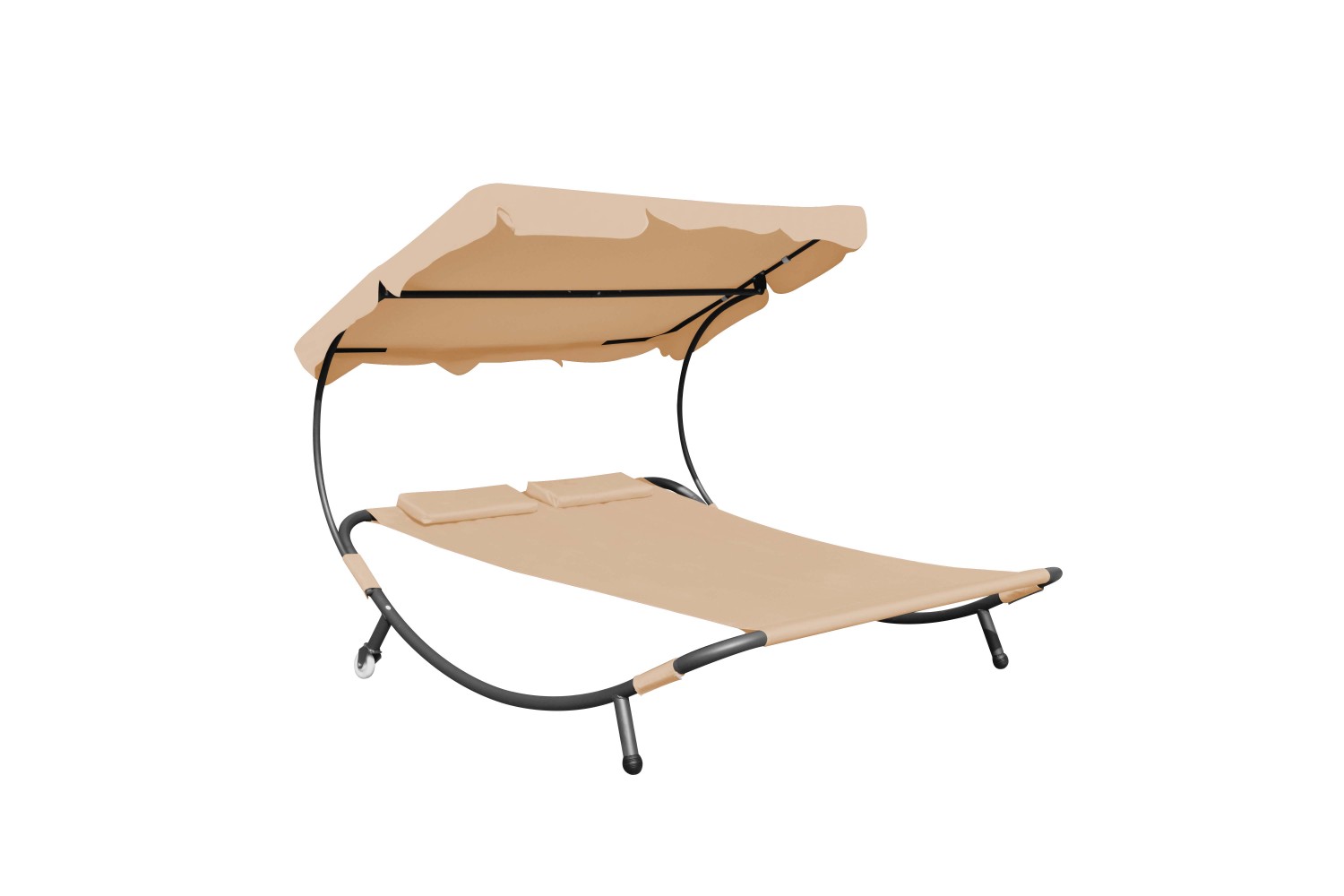 Sonnenliege 2 Personen beige