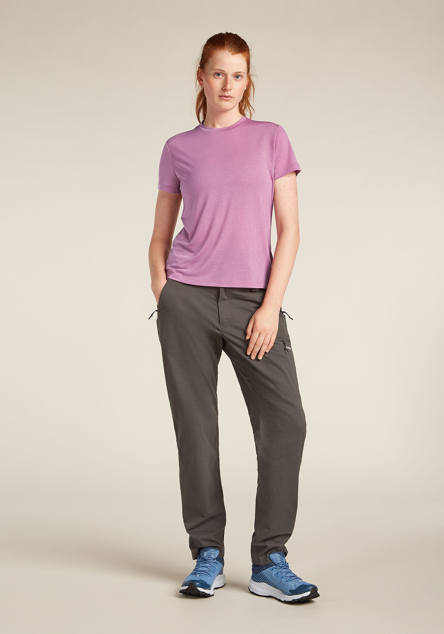 Icebreaker Damen-T-Shirt Merino Blend Core SS Tee Deco