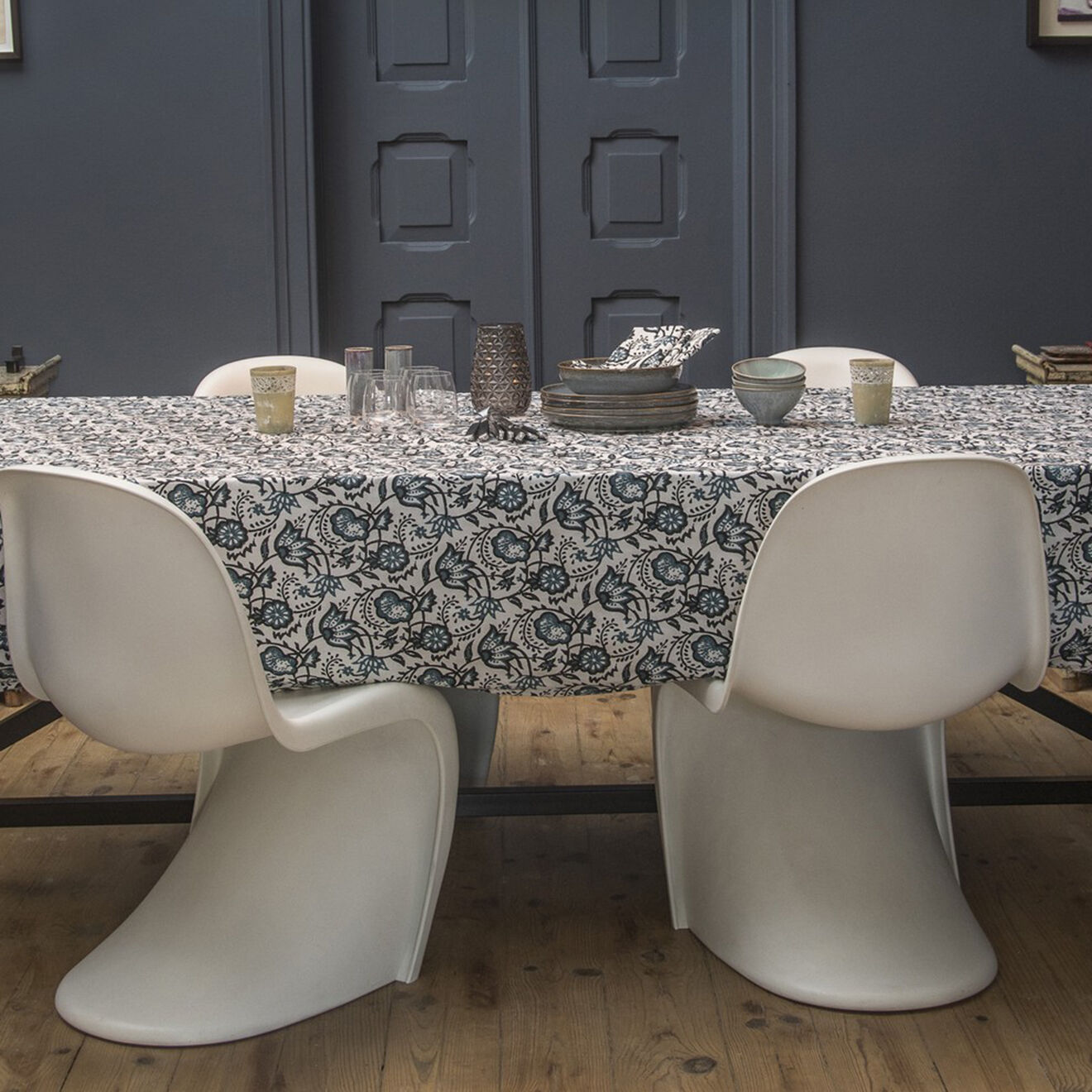 Febronie Nappe Carma bleu peacock