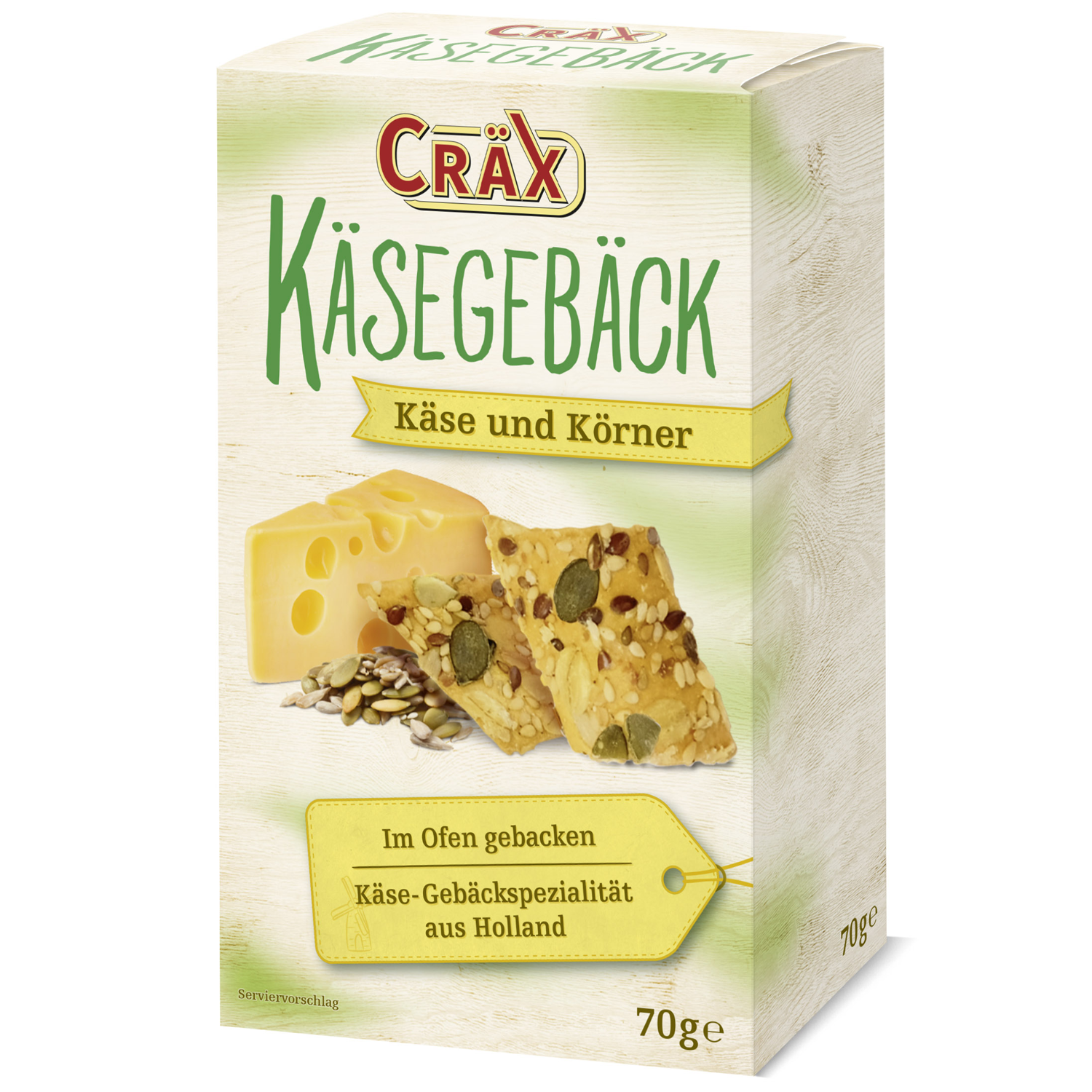 Cräx Käsegebäck Käse und Körner 70g MHD:14.8.25