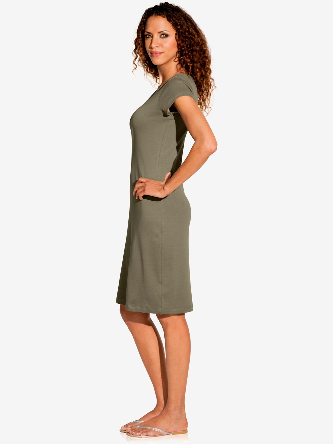 Robe légère basique sobre en qualité estivale