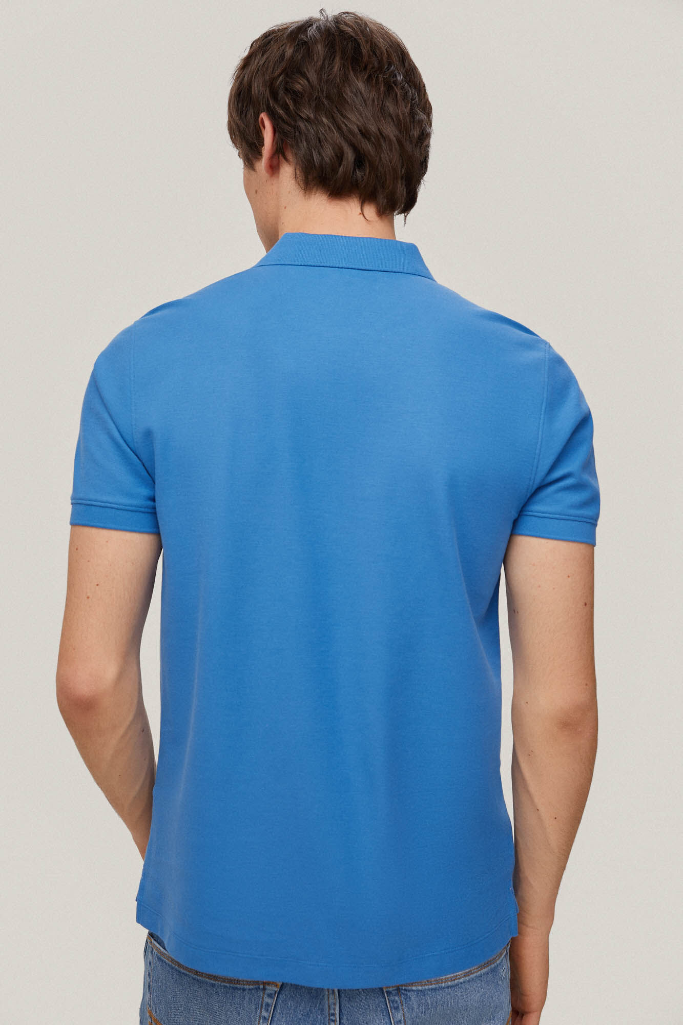 Polo slim fit anti-odor - Azul