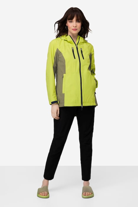 Funktions-Jacke, Kapuze, wasserabweisende Zipper