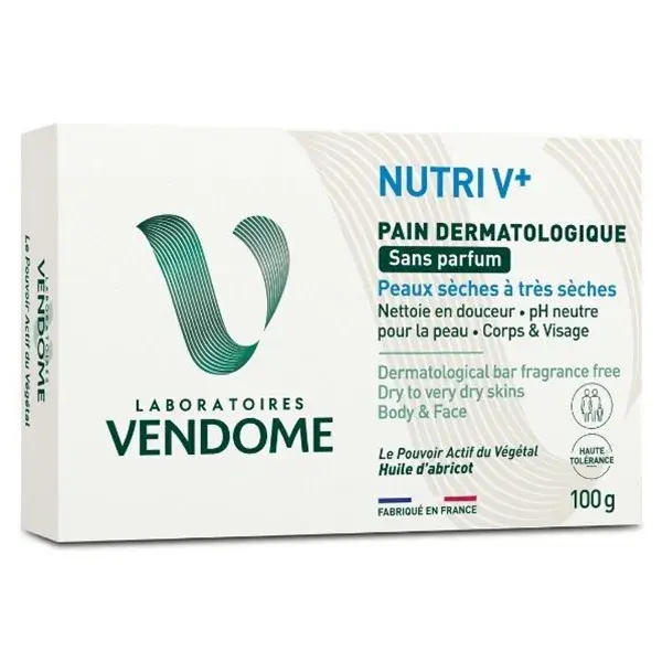 Vendôme Laboratories - Sabonete Dermatológico NUTRIV+ sem Fragrância 100g