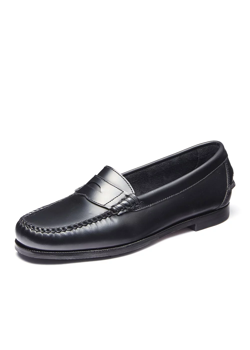 MOCASSIN W BEEFROLL CUIR NOIR