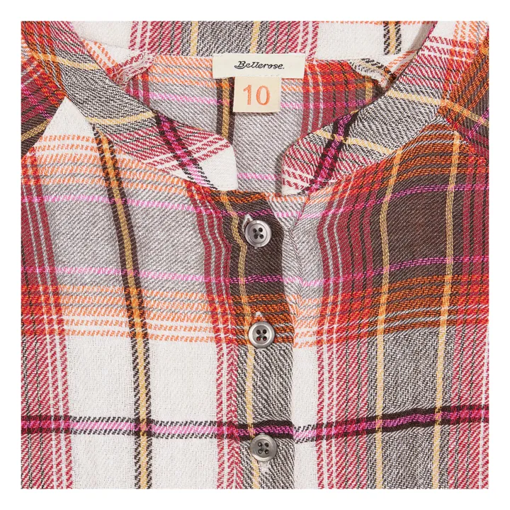 Bellerose Robe Peru Carreaux | Ecru