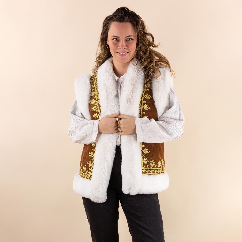 Afghan Waistcoat Roma embroidery