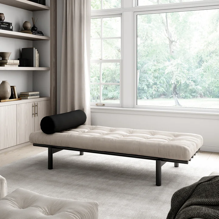 Karup Design - Next Daybed, 75 x 200 cm, Kiefer natur / sorbet pink (516)