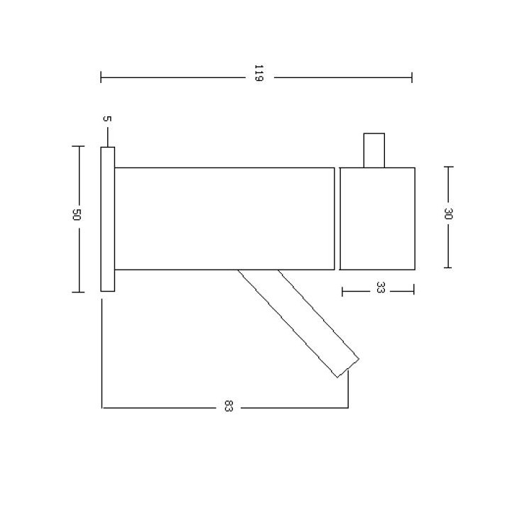 Best Design Spador wand toiletkraan RVS