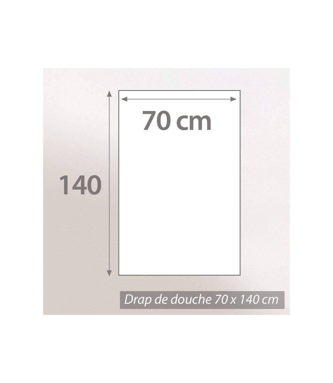 Drap de douche 70x140 cm SOFTY taupe
