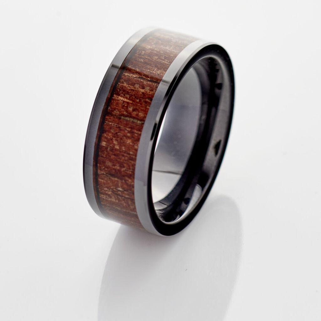 Bague Acier Noir Jakub