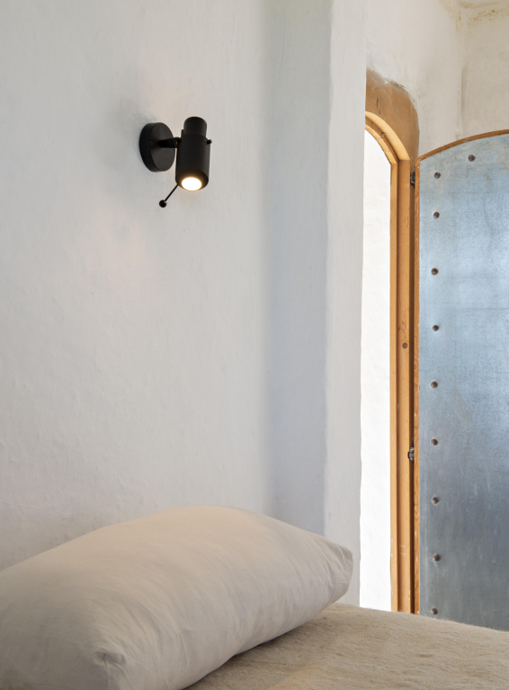 DCW éditions Biny Spot wandlamp LED zonder switch mat zwart