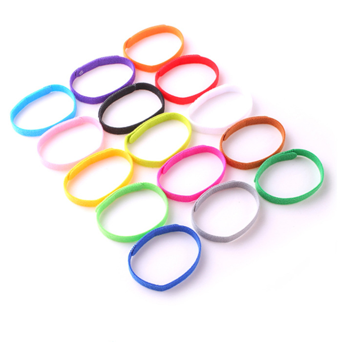 (15er Set) Gr. L Welpen Soft Halsband Puppy / Kitten Erkennungsband mit Klettverschluss - Bunt