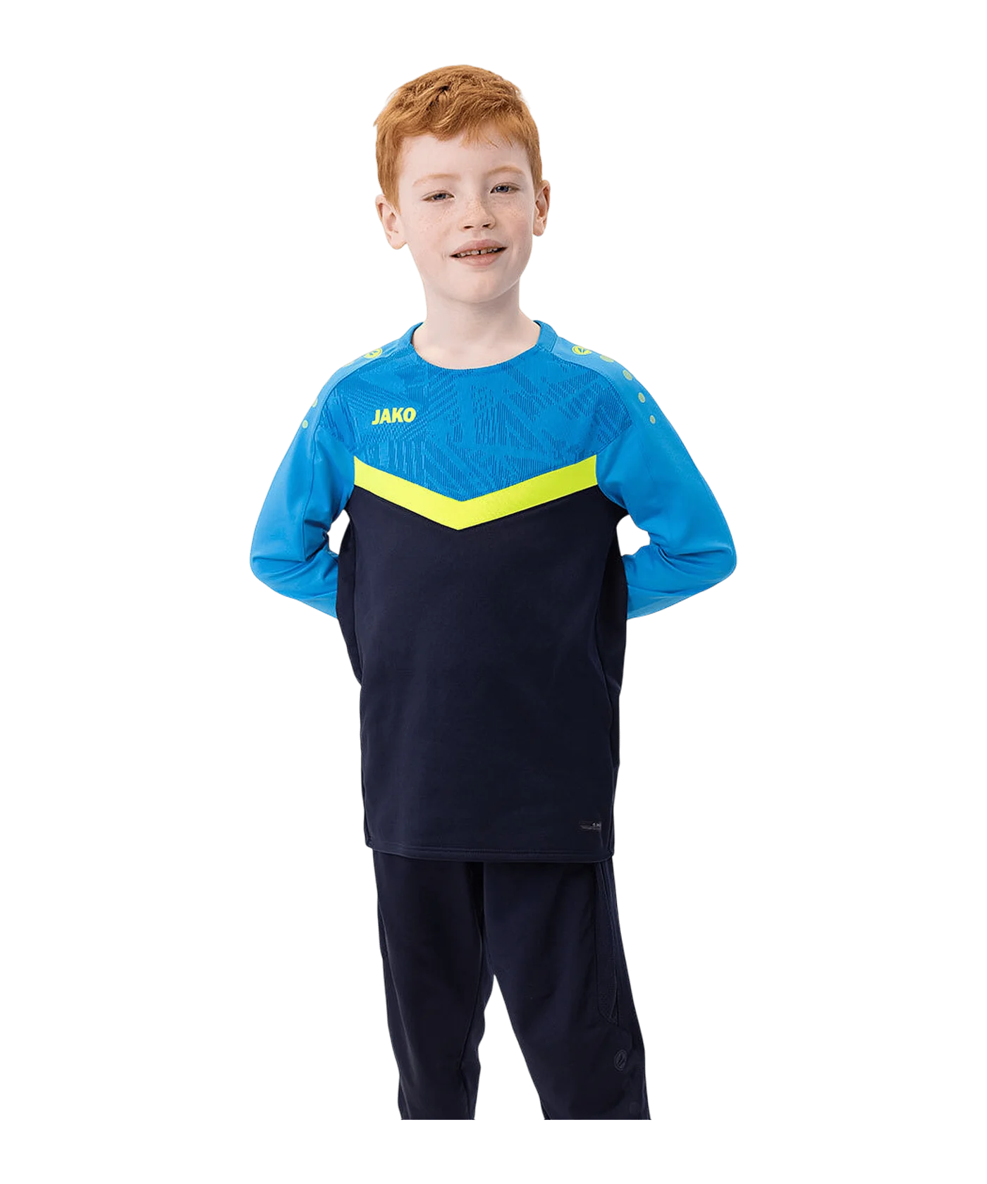 JAKO Iconic Sweatshirt Kids Blau F914