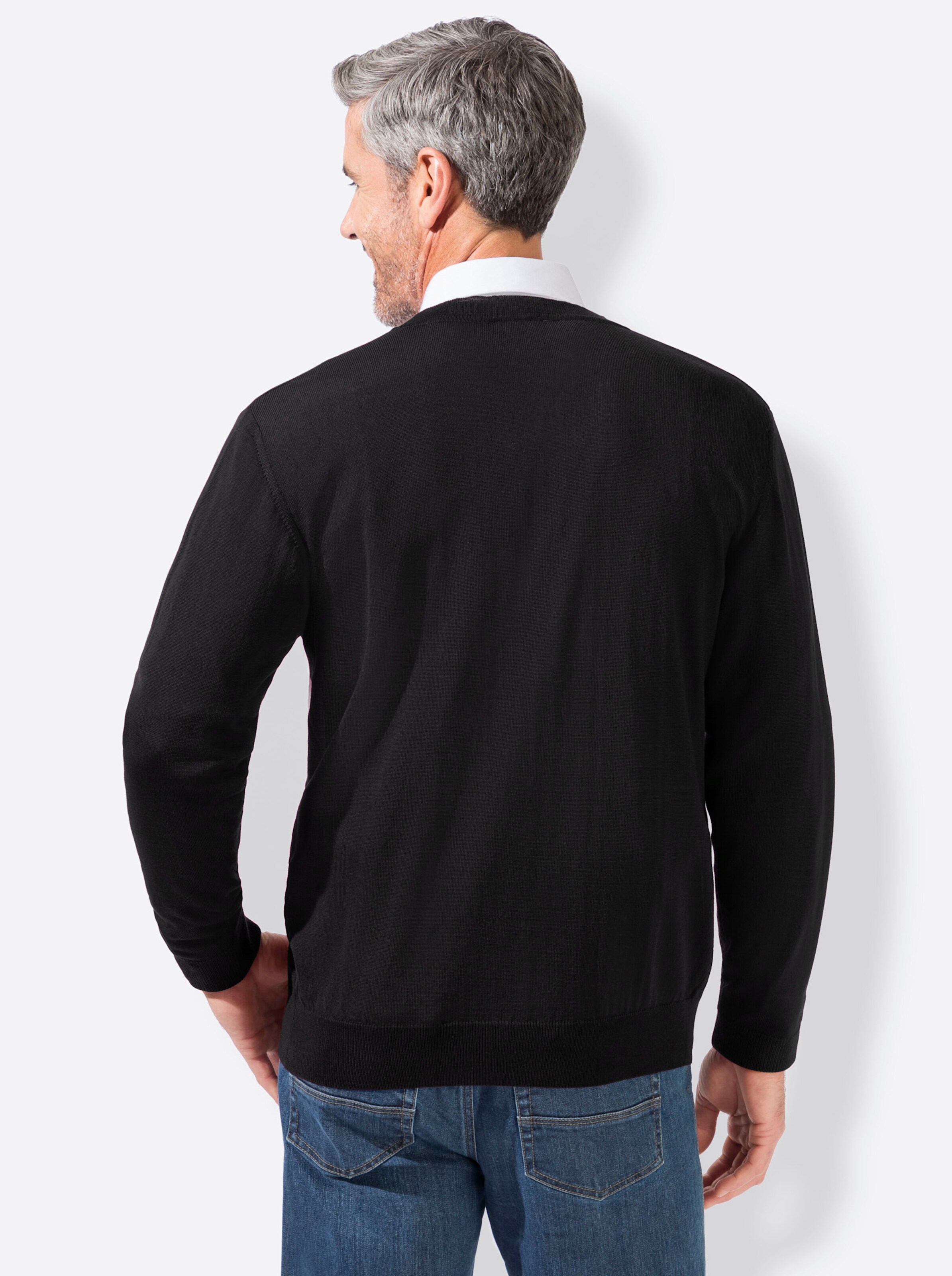 Marco Donati Strickjacke in schwarz