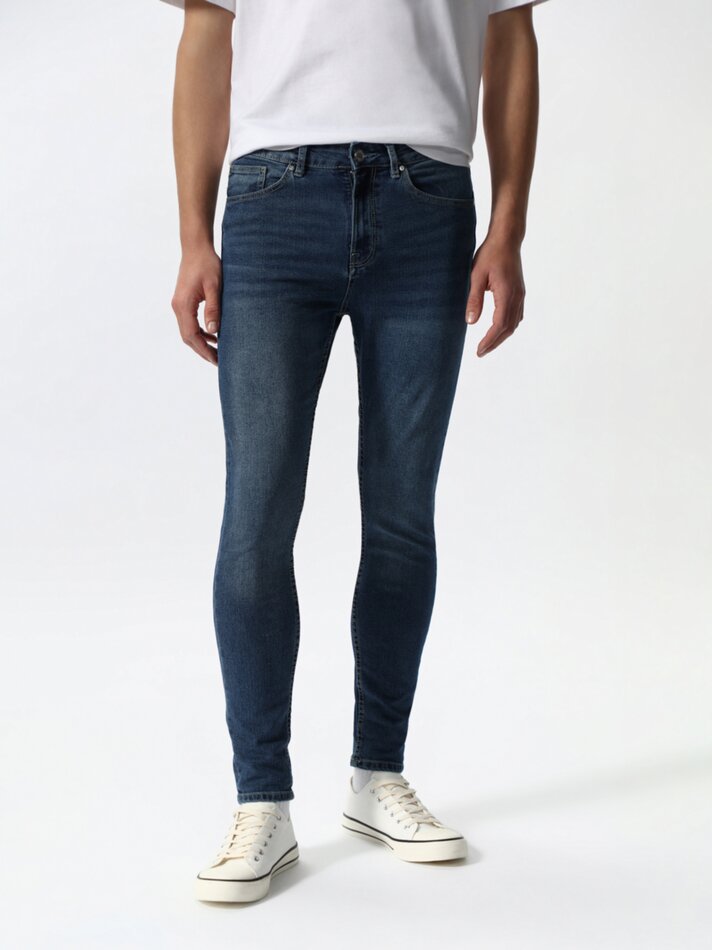 Calça jeans super skinny - Azul claro