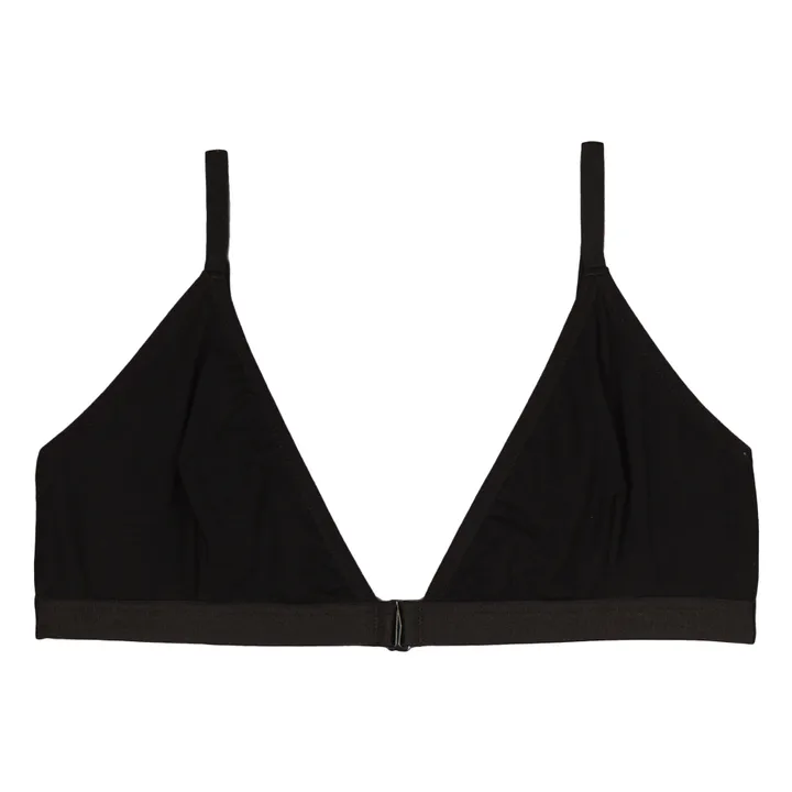 Baserange Soutien-Gorge Weld Jersey Bamboo | Noir