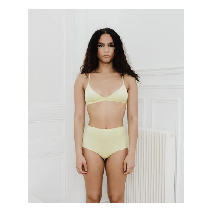 Baserange Soutien-Gorge Mississippi Velours | Jaune pâle