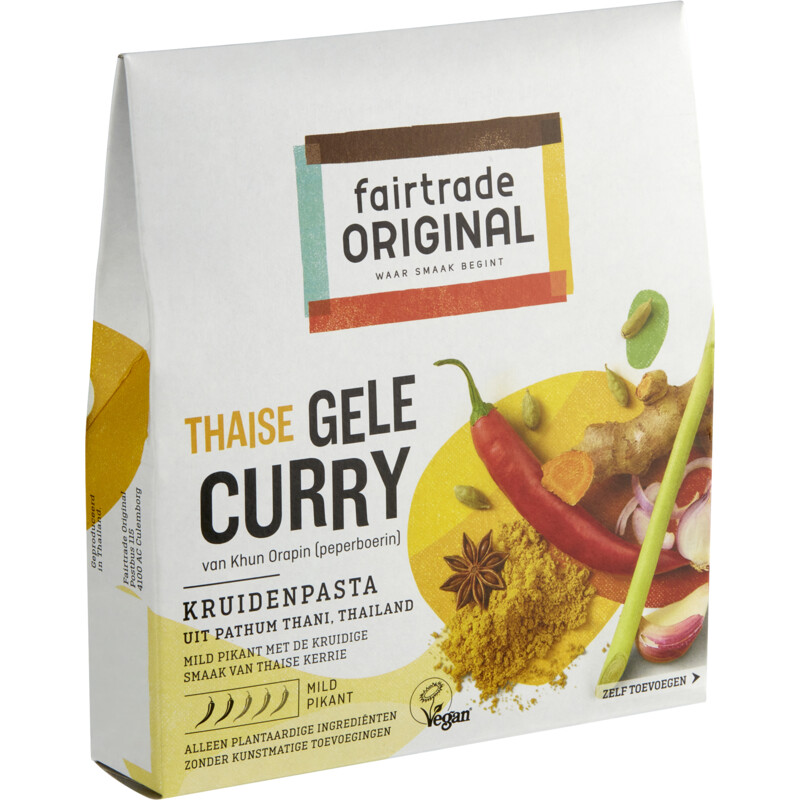 Fairtrade Original Kruidenpasta gele curry