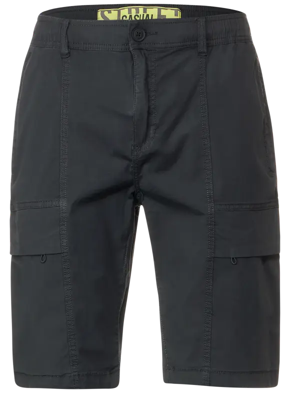 Relaxed Fit Cargoshorts - dark ash grey