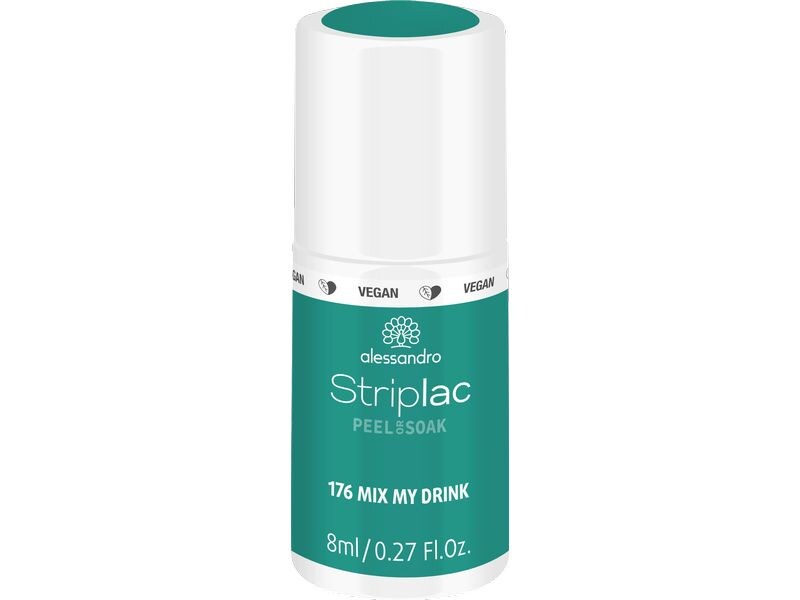 alessandro Nagellack Striplac 176  Mix My Drink Kratz- und splitterfester UV-Nagellack