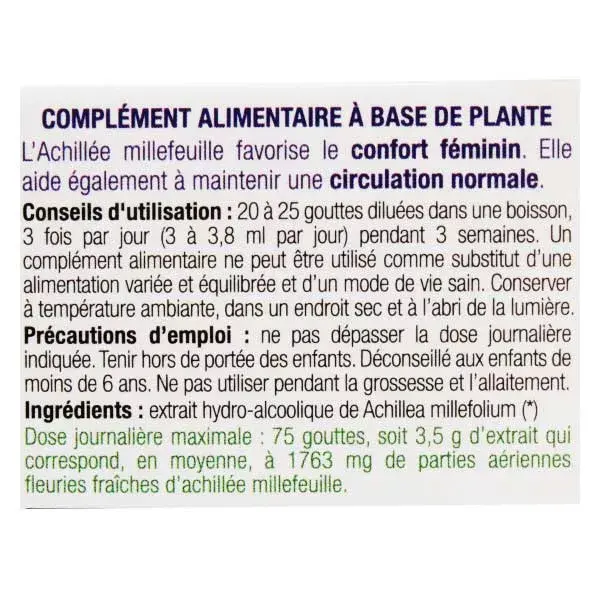 Extrato orgânico fresco de milefólio Ladrome 50ml