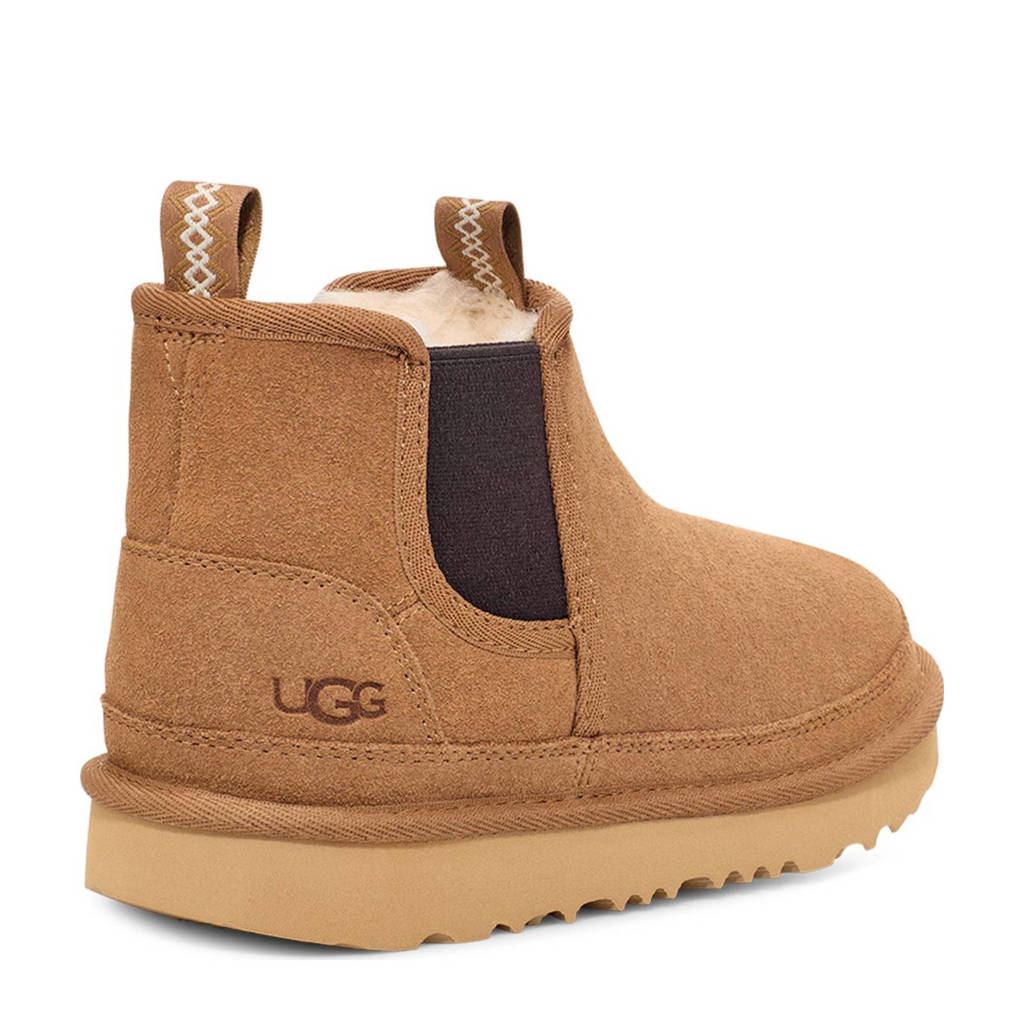 UGG K Neumel Chelsea Schoolkind/tiener gevoerde suède enkelboots camel