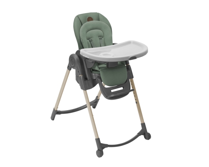 Minla Hochstuhl 0 - 14 Y   0 - 60 kg    Ab der Geburt bis zum Alter von 14 Jahren  |    Einfach zu reinigen  |    Kompakter Faltmechanismus |    Einfach verstellbar  |