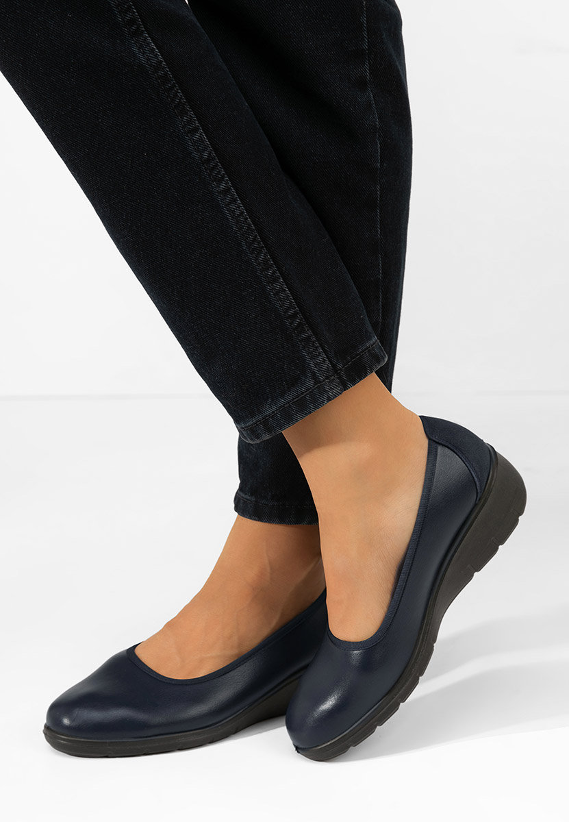 Chaussures à plateforme bleus Aleshia