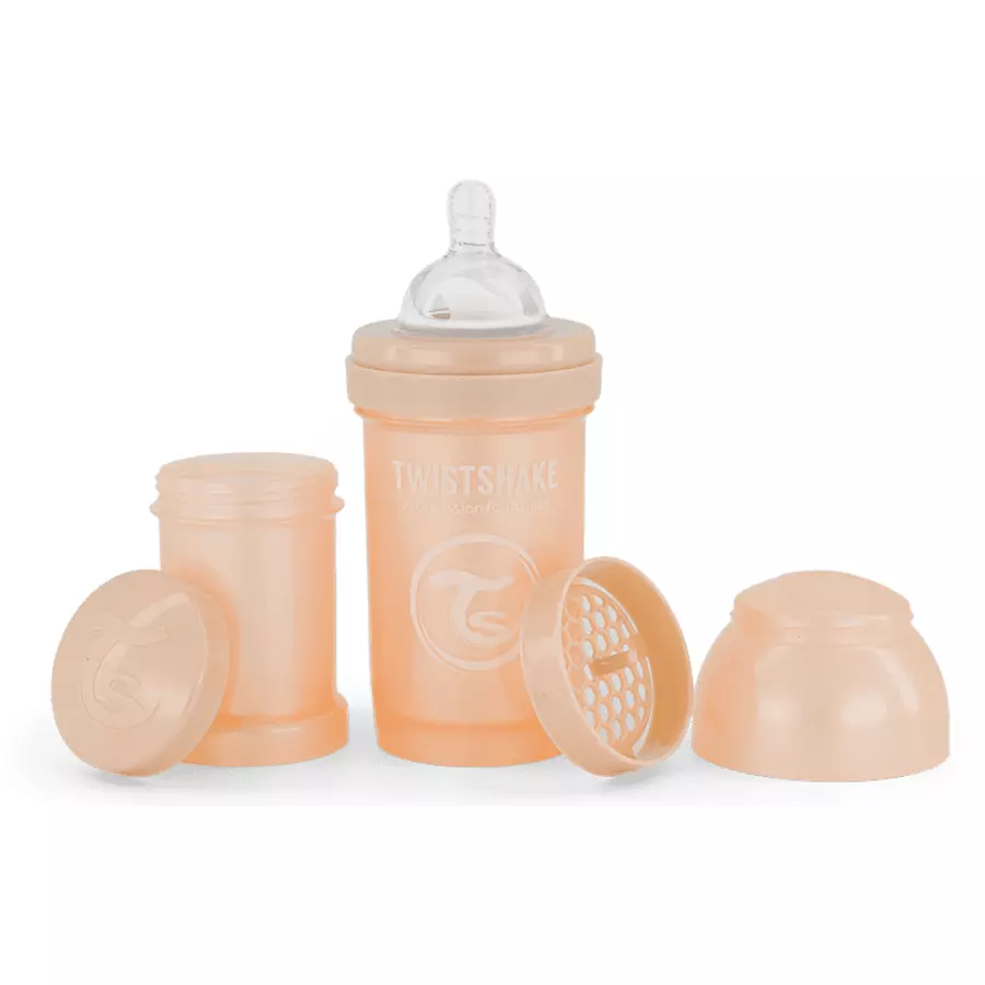 Twistshake Babyflasche Anti-Kolik ab 0 Monate 180 ml, Champagne