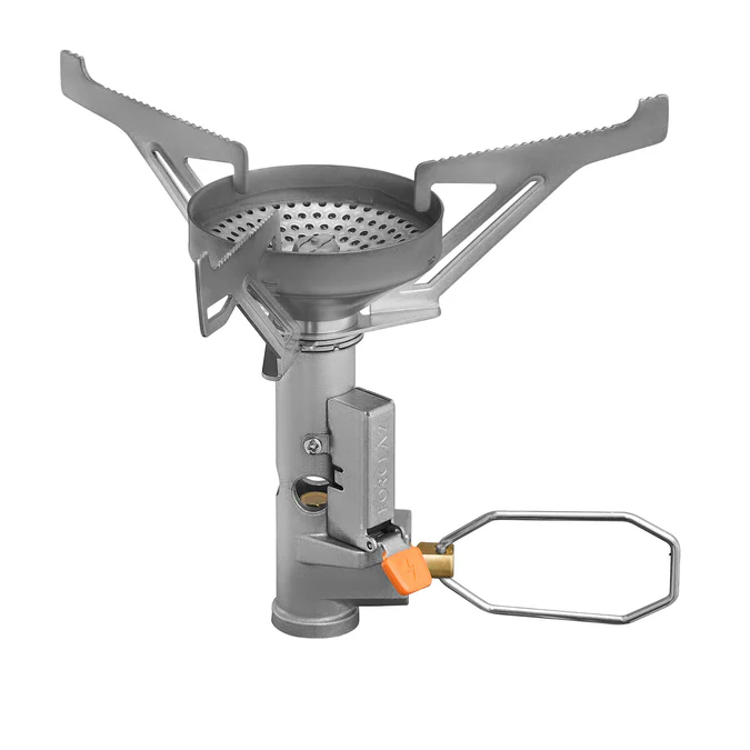 Decathlon Forclaz - Fogão de mochila leve e compacto Forclaz MT500 com piezo.