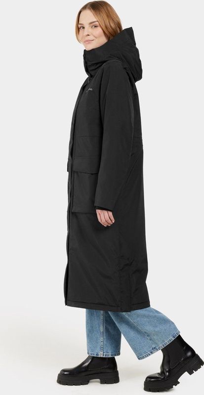 Didriksons - LEYA - Dames Outdoorjas - Black - Gewatteerde Parka