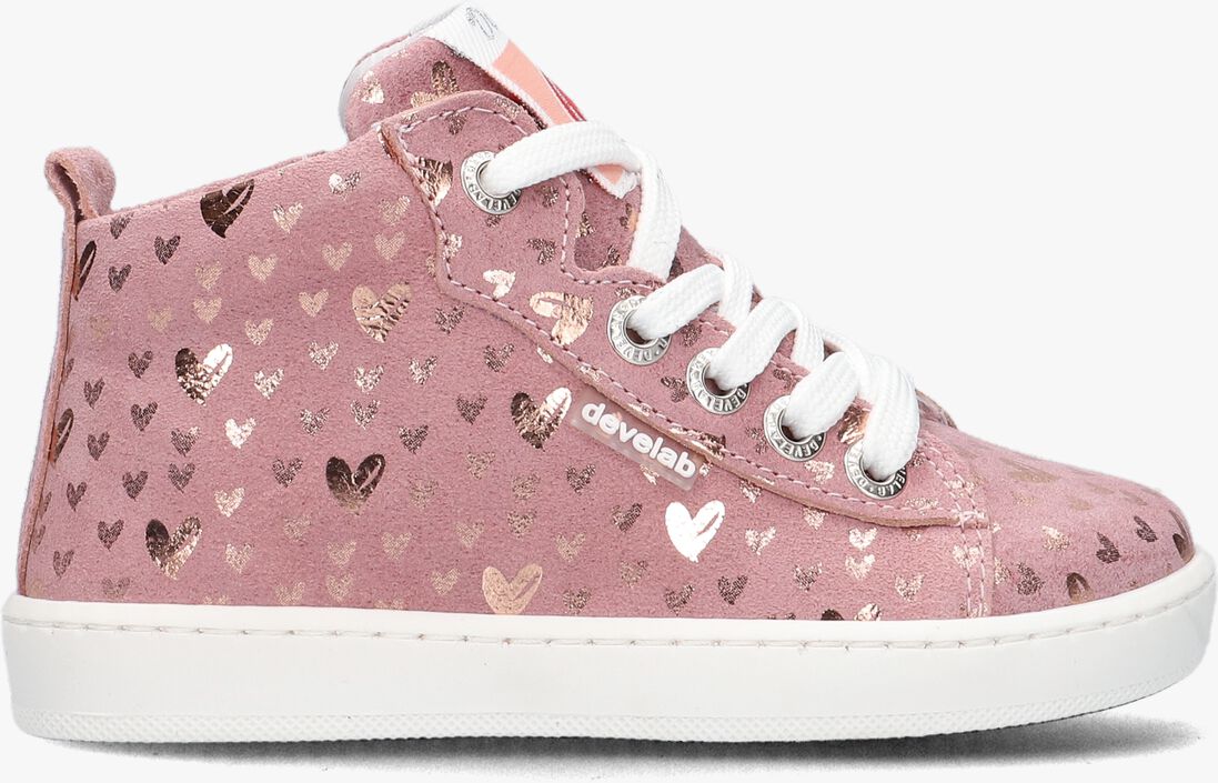 DEVELAB roze develab hoge sneaker 41494