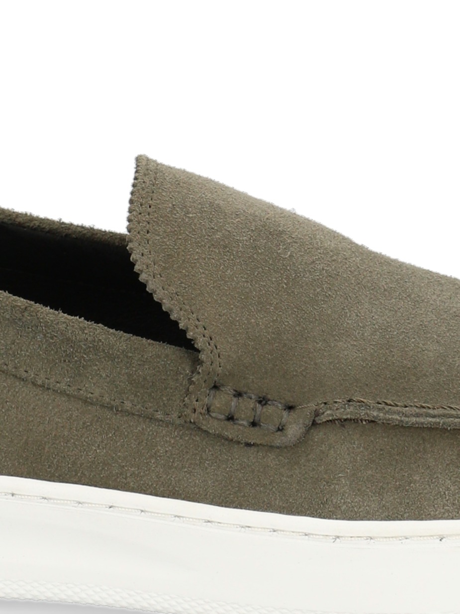 Veloursleder Slipper