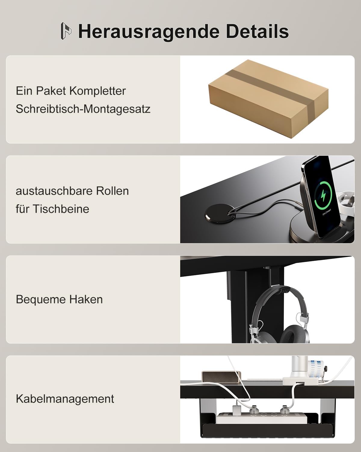 Homall Höhenverstellbarer Schreibtisch 160x80cm mit USB-A Ladeanschluss, Elektrischer Schreibtisch mit Kabel Management Tray, Standing Desk mit 3 Memory Funktion, Computertisch Schwarz