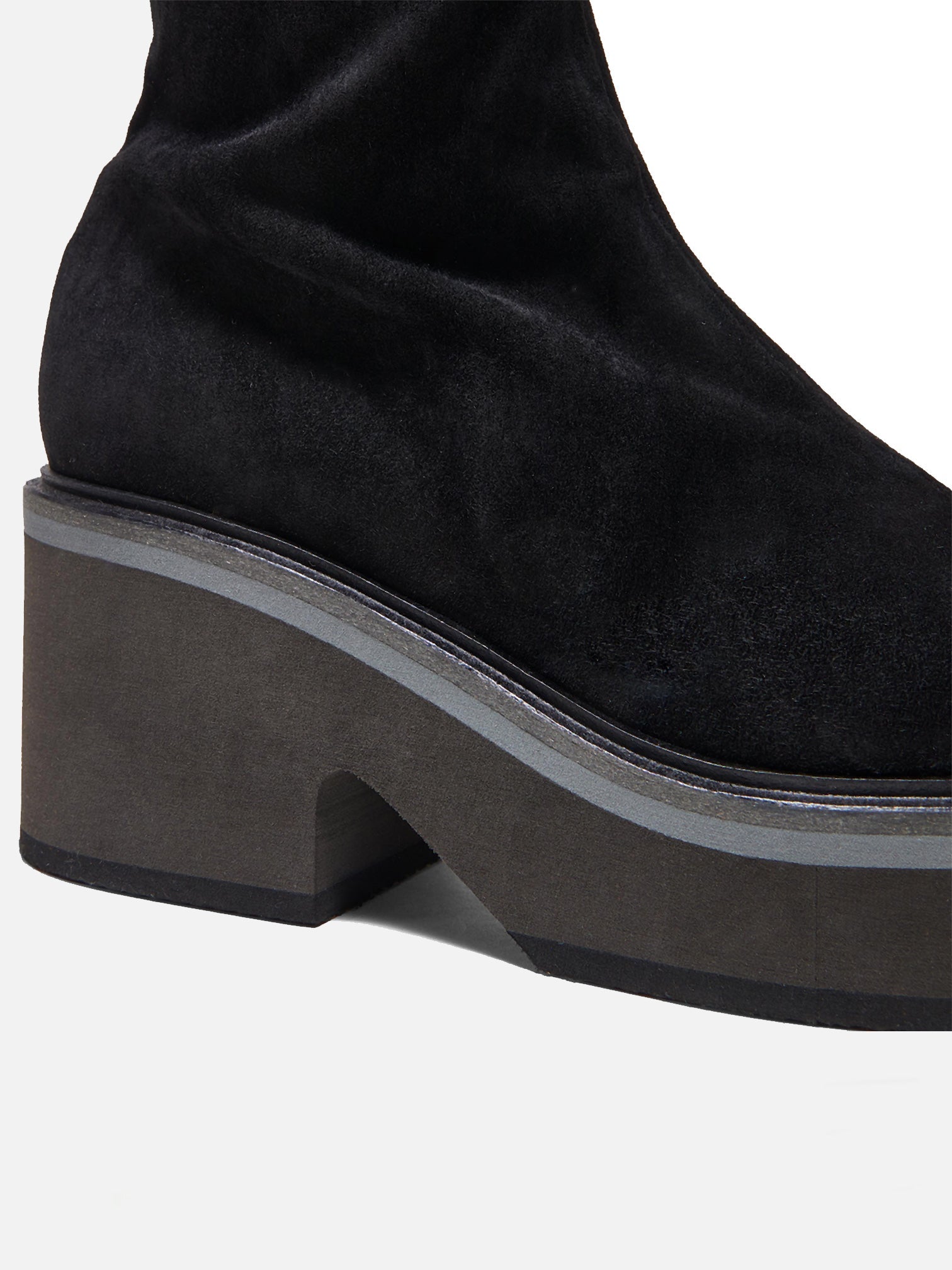 ANKI, suede stretch black
