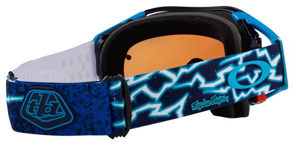 Masque Oakley Airbrake MX x Troy Lee Designs Bleu/ Verres Prizm Sapphire/ Ref : OO7046-F3