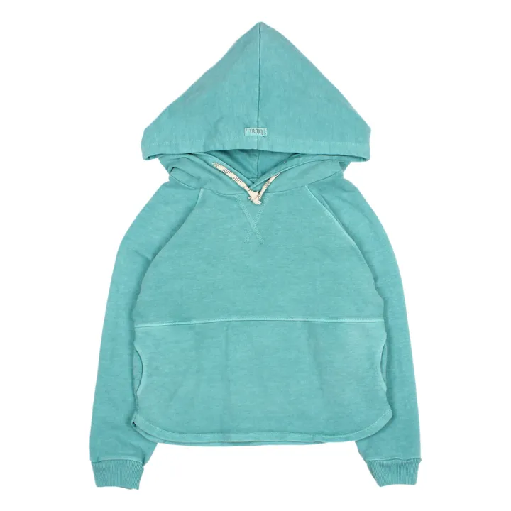 Búho Sweat à Capuche | Bleu Vert