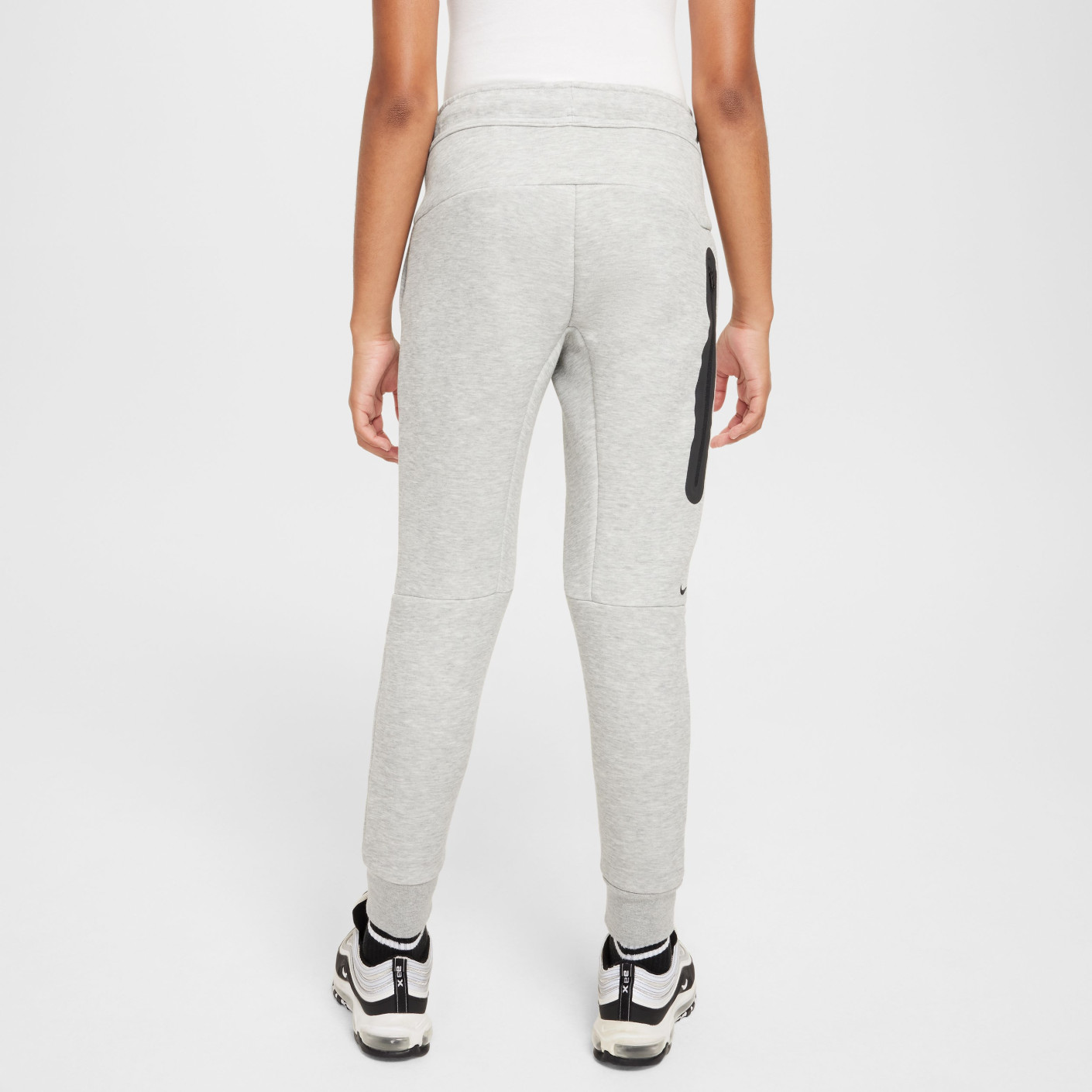 Nike Tech Fleece Sportswear Trainingspak Kids Zwart Lichtgrijs