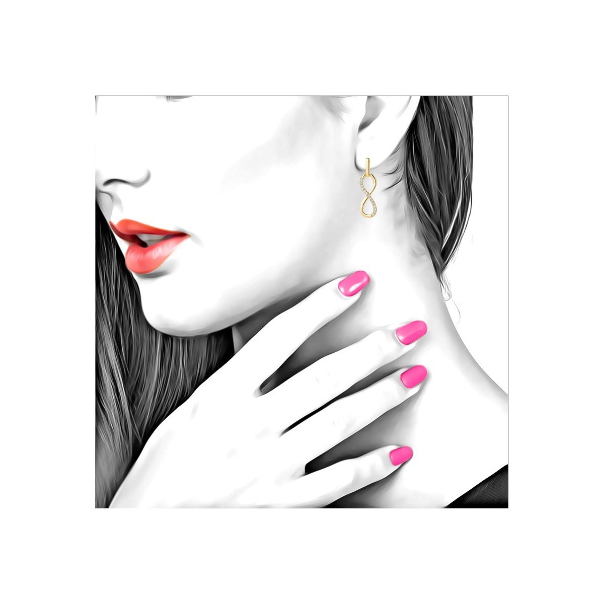 Boucles d'oreilles infini par SC Bohème