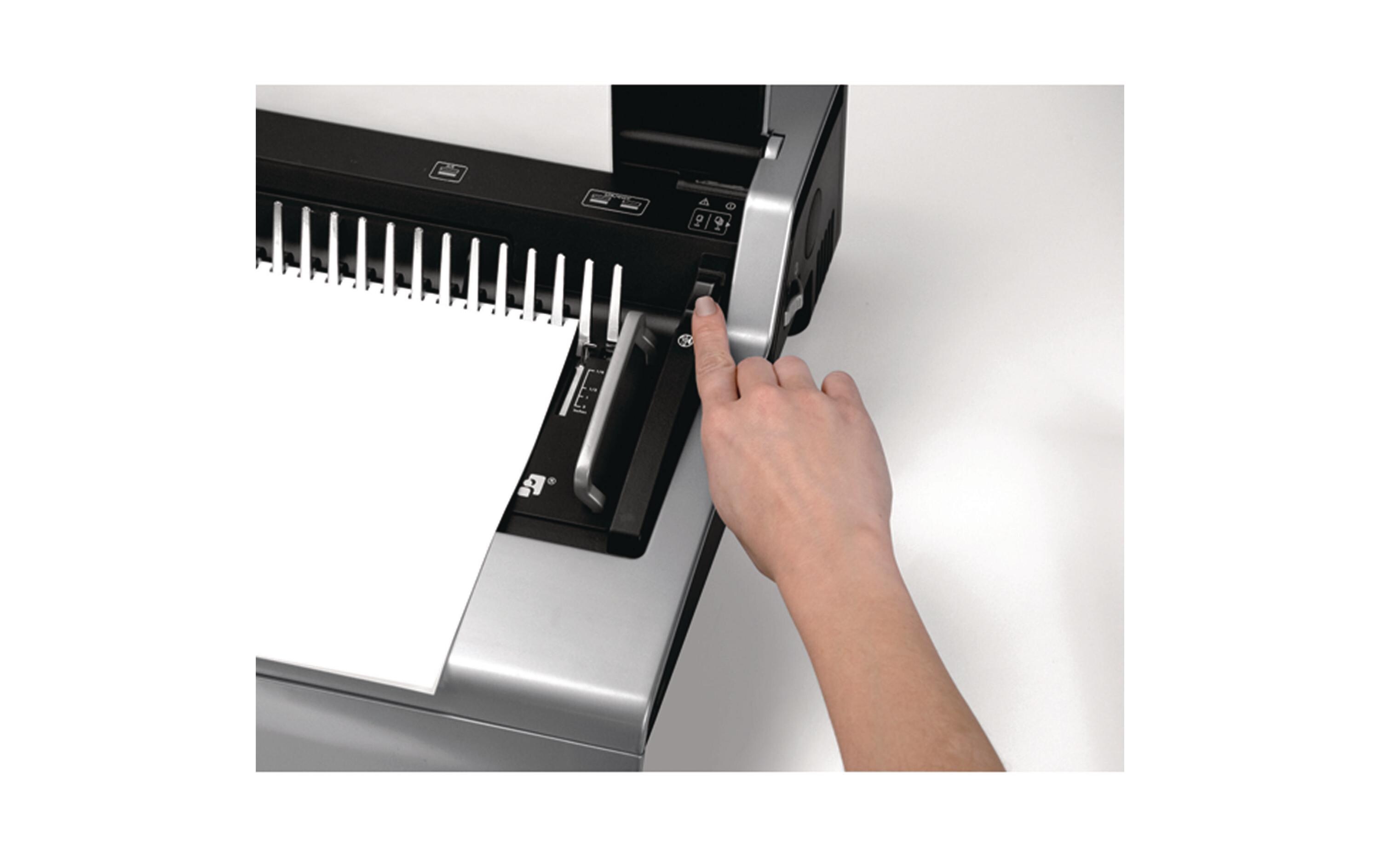 Bindegerät Galaxy 500 Seiten<br>Plastikbindegerät mit manueller Stanzung