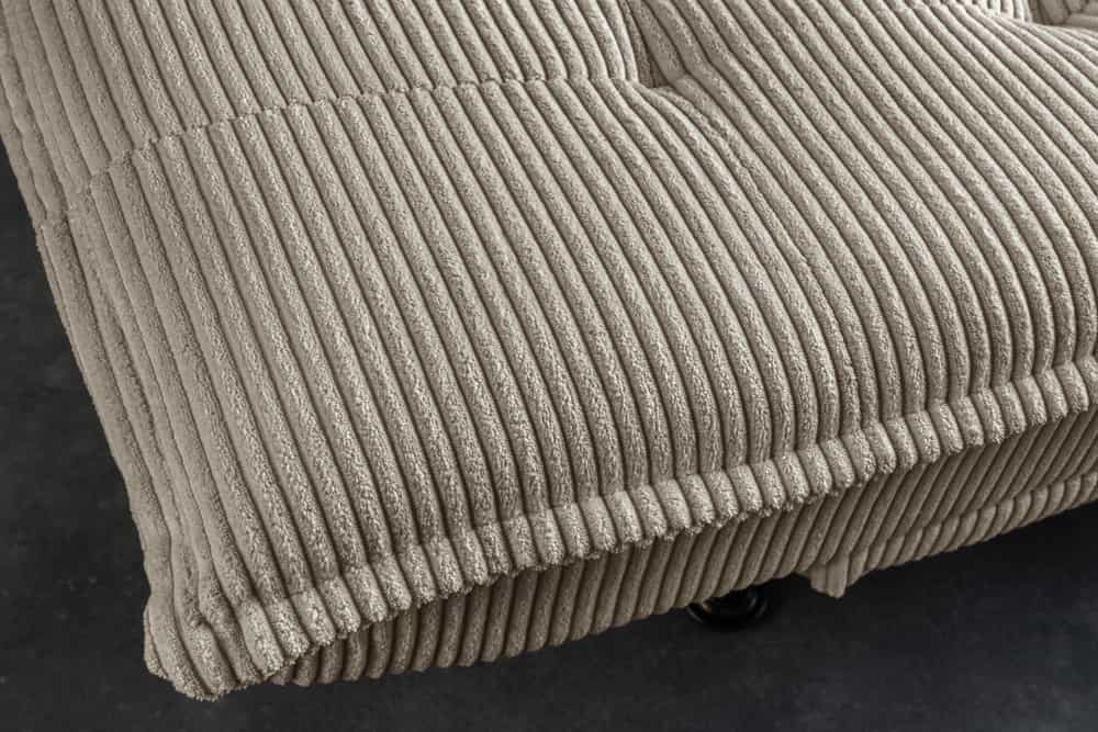 Modernes Schlafsofa JAZZ 190cm greige Cord 3-Sitzer Couch